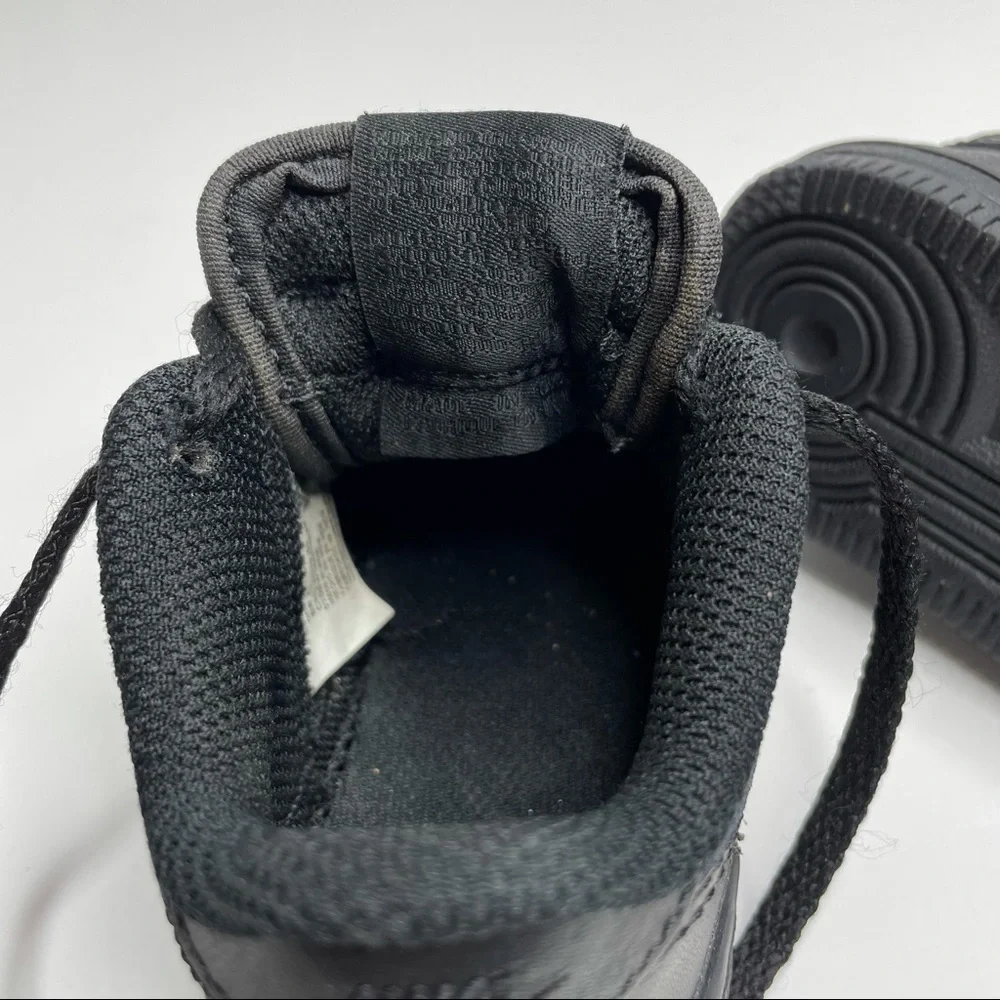 Nike Air Force 1 Black/Black Basketball Shoes 314194-009